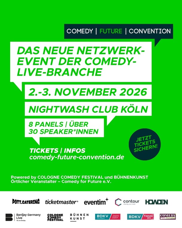 Comedy Future Convention – 2.–3. November 2026, NightWash Club Köln